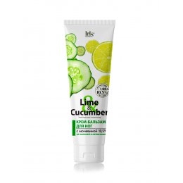 Крем-бальзам IRIS Lime & Cucumber для ног 100мл с мочевиной 10,5% от мозолей и натоптышей