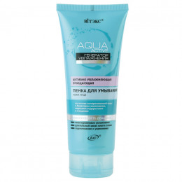 Пенка для умывания кожи лица Витэкс Aqua Active Аква Актив Активно увлажняющая очищающая 200 мл