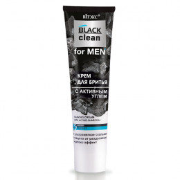 Крем для бритья Витэкс Black Clean for MEN с активным углем 100 мл