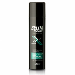 Пена для бритья гиалуроновая для всех типов кожи Белита Belita for men Основной уход 250 мл